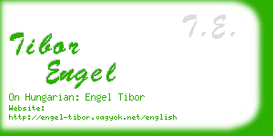 tibor engel business card